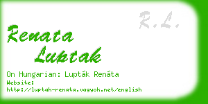 renata luptak business card